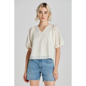 BLÚZKA GANT REG BRODERIE ANGLAISE BLOUSE biela 32