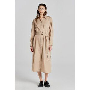 ŠATY GANT REL POPLIN SHIRT DRESS žltá 40