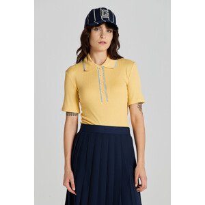 POLOKOŠEĽA GANT LIGHTWEIGHT RIBBED SS POLO žltá S