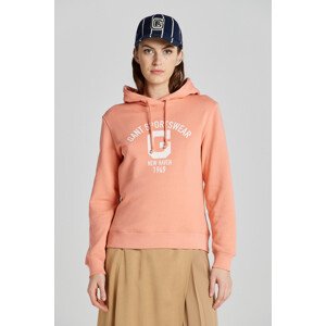 MIKINA GANT REG LOGO HOODIE ružová L