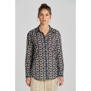 KOŠEĽA GANT REL G PATTERN COT SILK SHIRT modrá 42