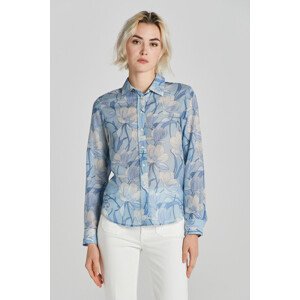 KOŠEĽA GANT REG MAGNOLIA PRINT COT SILK SHIRT modrá 34