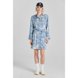 ŠATY GANT REL MAGNOLIA PRINT SHIRT DRESS modrá 42