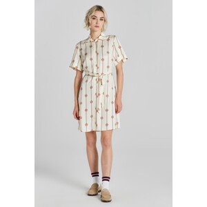 ŠATY GANT SLIM PRINTED SS SHIRT DRESS hnedá 40