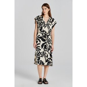 ŠATY GANT REL PALM PRINT SS DRESS hnedá 42