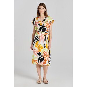 ŠATY GANT REL PALM PRINT SS DRESS žltá 32