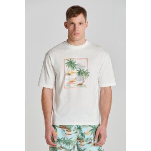 TRIČKO GANT HAWAII PRINTED GRAPHIC SS T-SHIRT biela XL