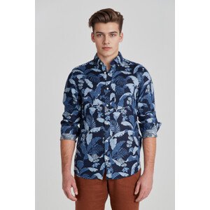 KOŠEĽA GANT REG LINEN PRINT SHIRT modrá M