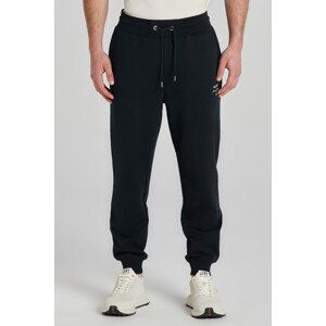 TEPLÁKY GANT LOGO SCRIPT JERSEY PANTS BLACK