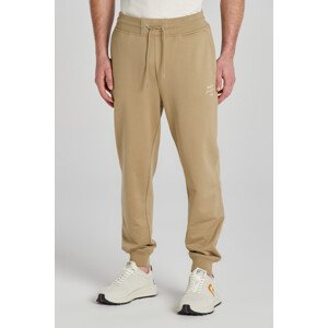 TEPLÁKY GANT LOGO SCRIPT JERSEY PANTS DRIED KHAKI