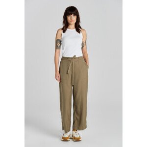 NOHAVICE GANT REL TIE WAIST PANTS hnedá 36