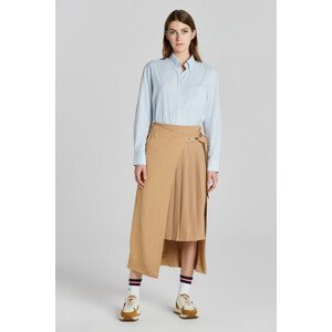 SUKŇA GANT PLEATED WRAP CHINO SKIRT hnedá 36