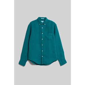 KOŠEĽA GANT REG GMNT DYED LINEN SHIRT OCEAN TURQUOSIE