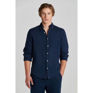 KOŠEĽA GANT REG GMNT DYED LINEN SHIRT MARINE