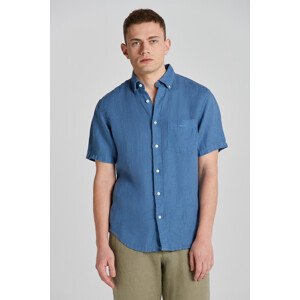 KOŠEĽA GANT REG GMNT DYED LINEN SS SHIRT SALTY SEA