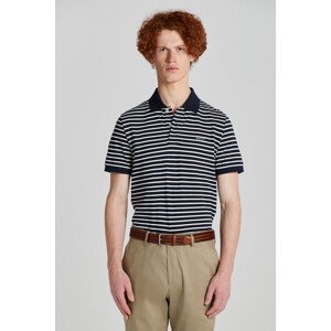 POLOKOŠEĽA GANT STRIPED SS PIQUE POLO modrá S