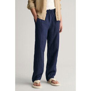 NOHAVICE GANT RELAXED LINEN PANTS modrá 170