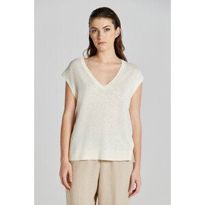 VESTA GANT LINEN BLEND V-NECK VEST biela XS