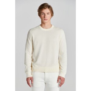 SVETER GANT TEXTURED COTTON C-NECK biela M