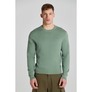 SVETER GANT TEXTURED COTTON C-NECK zelená S