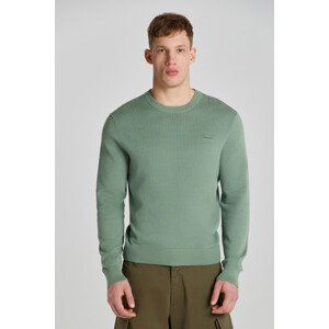 SVETER GANT TEXTURED COTTON C-NECK zelená M