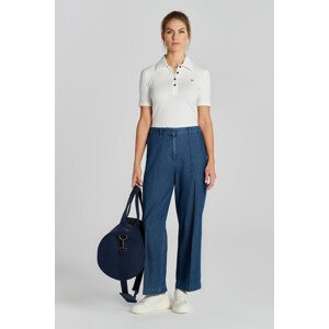 NOHAVICE GANT REL CHAMBRAY CROPPED PANTS modrá 34