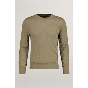 SVETER GANT COTTON LINEN C-NECK hnedá S