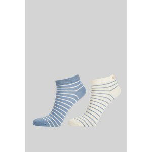 PONOŽKY GANT BRETON STRIPE ANKLE SOCKS 2-PACK modrá 36/38