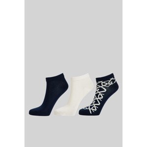 PONOŽKY 3-PACK GANT G PATTERN ANKLE SOCKS 3-PACK modrá 39/41