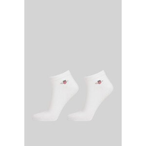 PONOŽKY GANT SHIELD ANKLE SOCKS 2-PACK biela 40/42