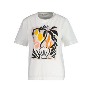 TRIČKO GANT REL PALM PRINT SS T-SHIRT biela XXS