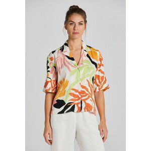 KOŠEĽA GANT REL PALM PRINT SS LINEN SHIRT žltá 32