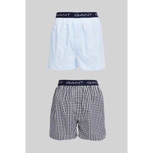 PYŽAMOVÉ ŠORTKY GANT GINGHAM AND STRIPE BOXER SH 2-PACK modrá S