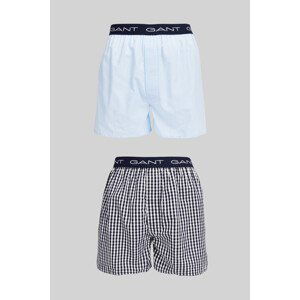 PYŽAMOVÉ ŠORTKY GANT GINGHAM AND STRIPE BOXER SH 2-PACK modrá XXL