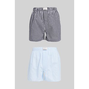 PYŽAMOVÉ ŠORTKY GANT STRIPE AND GINGHAM BOXER SH 2-PACK modrá S