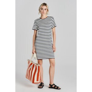 ŠATY GANT STRIPED SS T-SHIRT DRESS modrá S