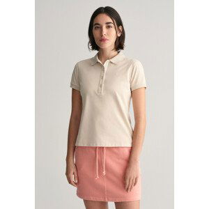 POLOKOŠEĽA GANT CONTRAST COLLAR SS PIQUE POLO hnedá S