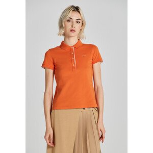 POLOKOŠEĽA GANT CONTRAST COLLAR SS PIQUE POLO oranžová XS