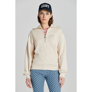 MIKINA GANT ARCH HALF ZIP SWEAT biela S