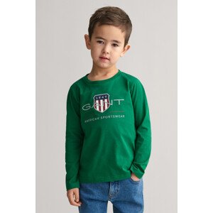 TRIČKO GANT ARCHIVE SHIELD LS T-SHIRT WILD GREEN