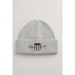 ČAPICA GANT ARCHIVE SHIELD BEANIE šedá S/M