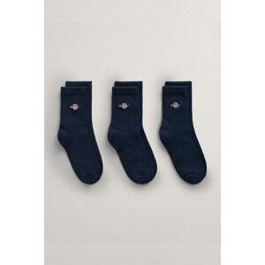 PONOŽKY 3-PACK GANT SHIELD SOCKS 3-PACK modrá 27/29