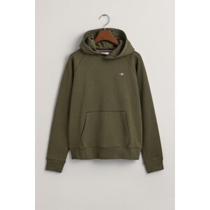 MIKINA GANT SHIELD HOODIE zelená 146/152