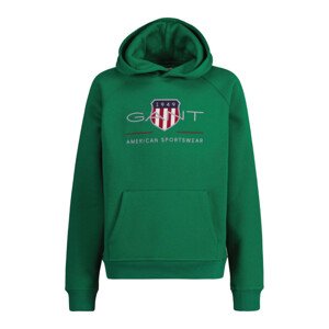 MIKINA GANT ARCHIVE SHIELD HOODIE zelená 170