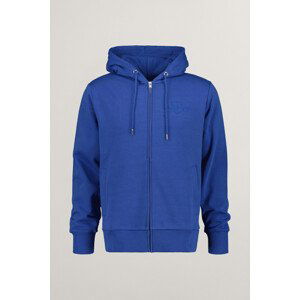 MIKINA GANT REG TONAL SHIELD FULL ZIP HOODIE modrá S