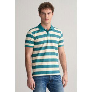 POLOKOŠEĽA GANT HEAVY WASHED STRIPED POLO modrá S