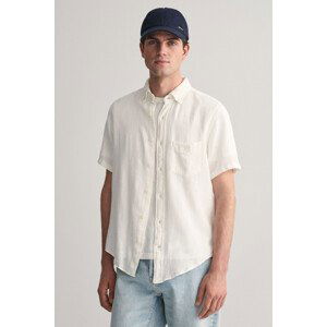 KOŠEĽA GANT REG COTTON LINEN TEXTURE SS SHIRT biela M