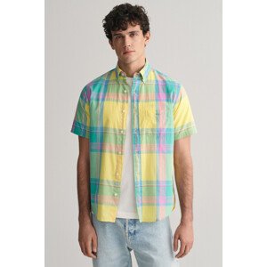 KOŠEĽA GANT REG COLORFUL MADRAS SS SHIRT žltá M