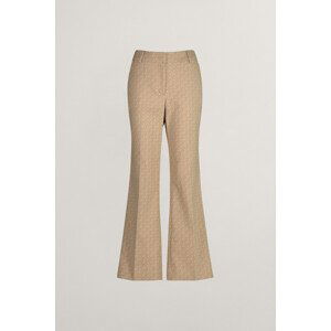 NOHAVICE GANT MONOGRAM JACQUARD PANTS hnedá 36