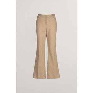 NOHAVICE GANT MONOGRAM JACQUARD PANTS hnedá 38